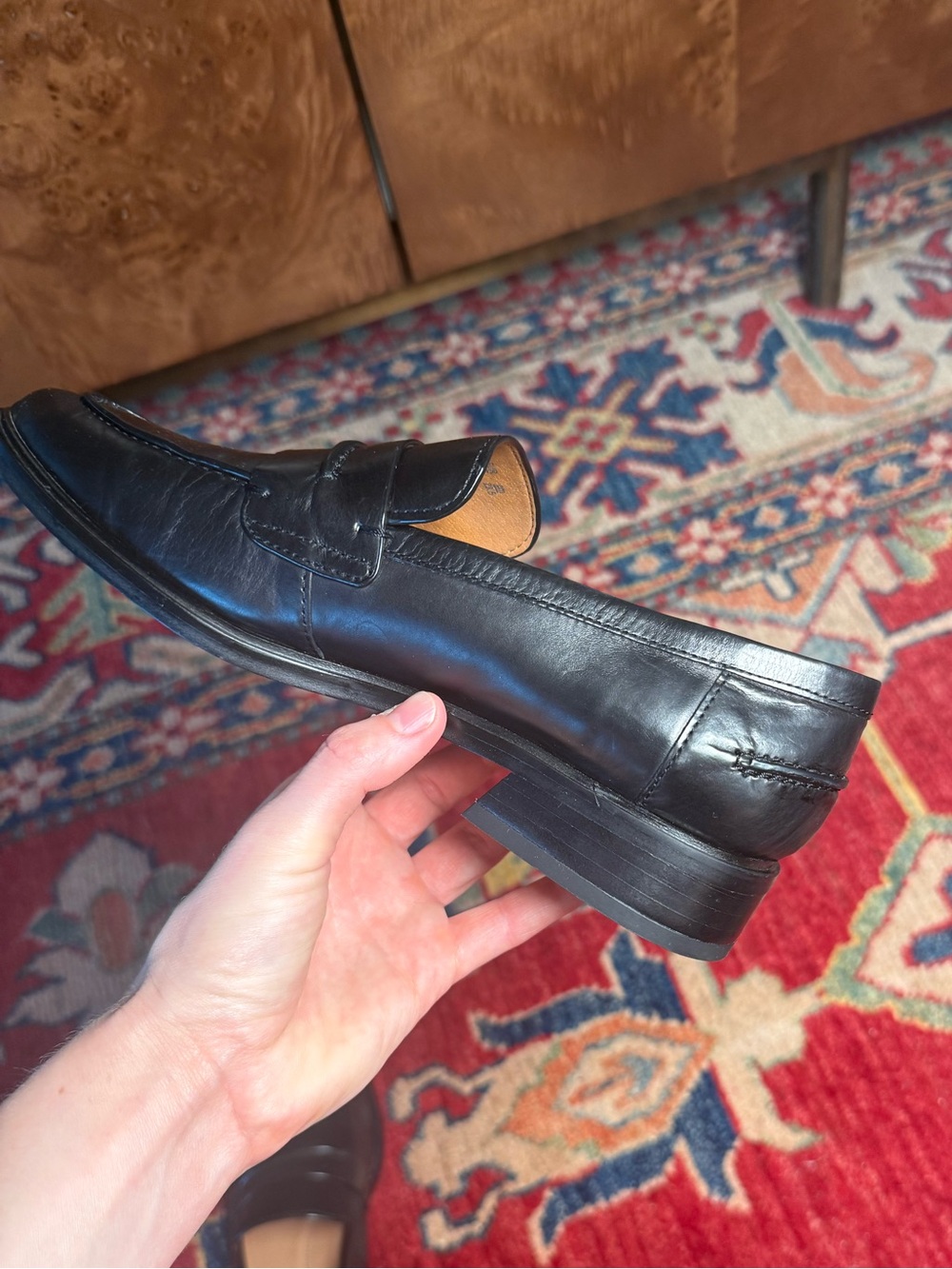 SARTO By Franco Sarto Black Leather Penny Loafers - Picture 7 of 16